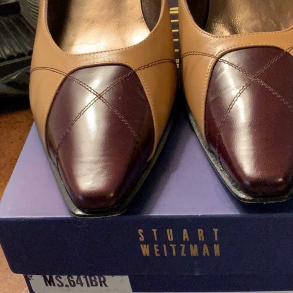 Stuart Weitzman Camel Kid Pumps - Picture 5 of 10